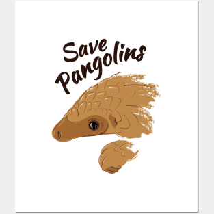 Save Pangolins Posters and Art